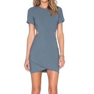 ELIZABETH AND JAMES blue sheath mini dress
